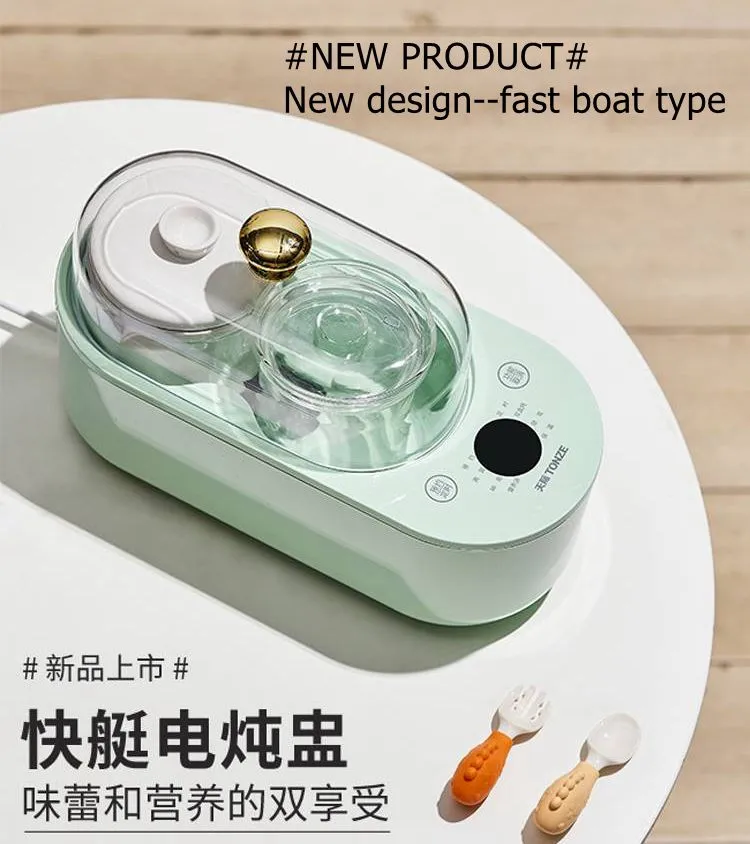 Tonze Factory Wholesale Multi Use Mini Health Cooker Glass Ceramic Pots Electric Stew Pot Slow Cooker