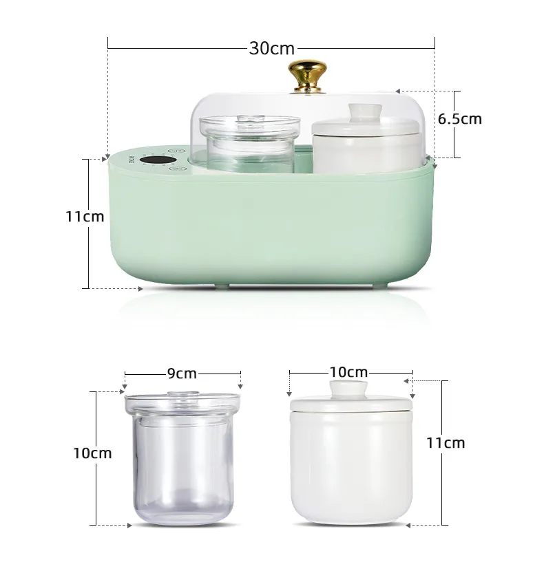 Tonze Factory Wholesale Multi Use Mini Health Cooker Glass Ceramic Pots Electric Stew Pot Slow Cooker