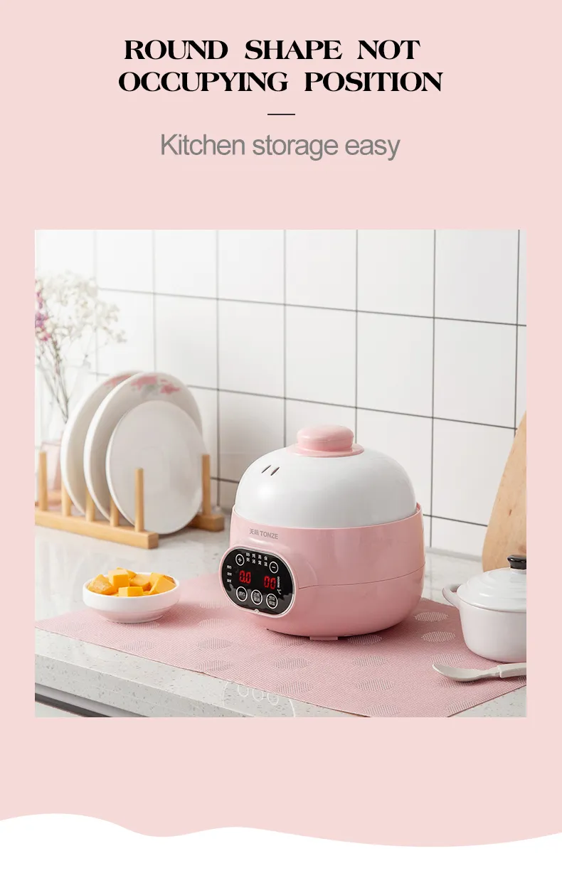 OEM Water Stewing Soup Cooker Mini Baby Food Porridge Slow Cooker