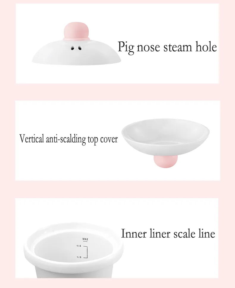 1L Multifunctional Intelligent Baby Porridge Cooker Timer Reservation Ceramic Slow Cooker