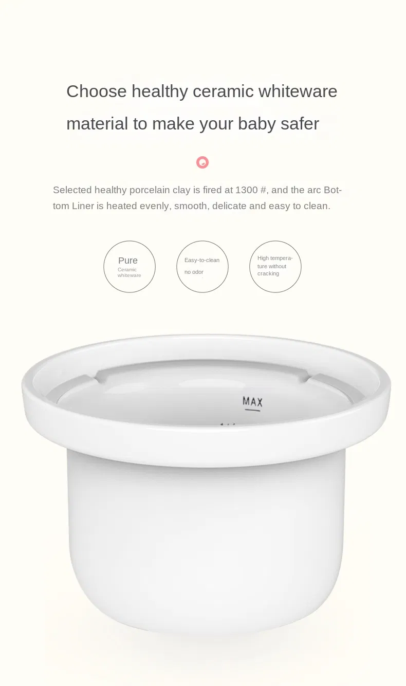 1L Multifunctional Intelligent Baby Porridge Cooker Timer Reservation Ceramic Slow Cooker