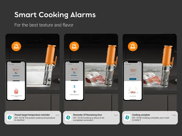 Inkbird WiFi Sous Vide Isv-101W with Color Screen Rotary Control Smart Slow Cooker