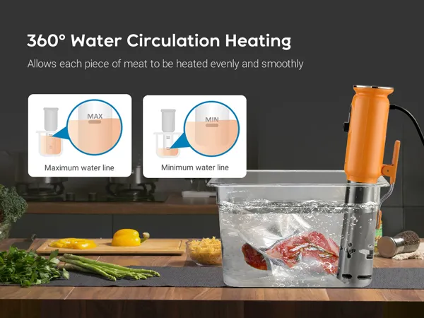 Inkbird WiFi Sous Vide Isv-101W with Color Screen Rotary Control Smart Slow Cooker