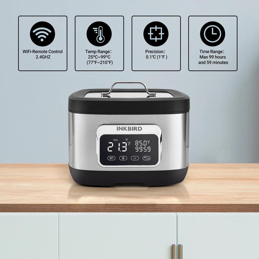 Inkbird Isv-500W 8 L Smart Pot Slow Cook Portable Slow Cooker for Kitchen