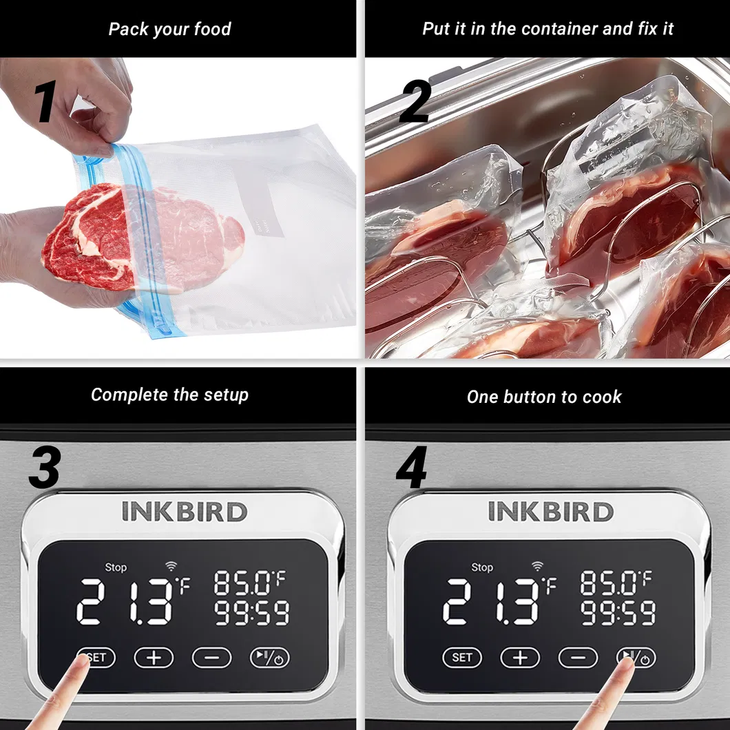 Inkbird Isv-500W 8 L Smart Pot Slow Cook Portable Slow Cooker for Kitchen