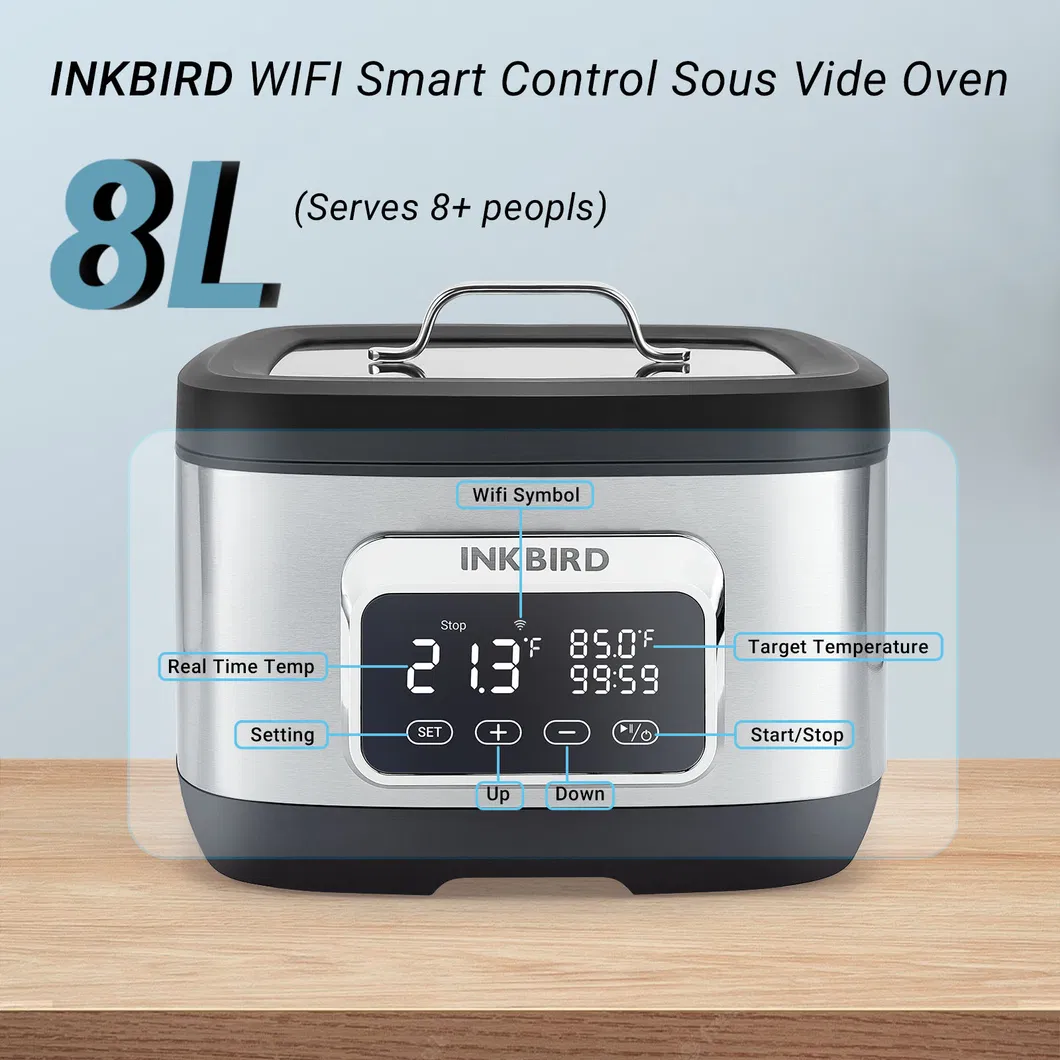 Inkbird Isv-500W 8 L Smart Pot Slow Cook Portable Slow Cooker for Kitchen