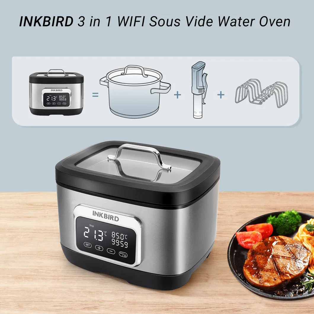 Inkbird Isv-500W 8 L Smart Pot Slow Cook Portable Slow Cooker for Kitchen