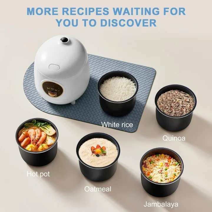 Wholesale ODM New 2023 2 Cups Portable Non-Stick Mini Travel Rice Cooker