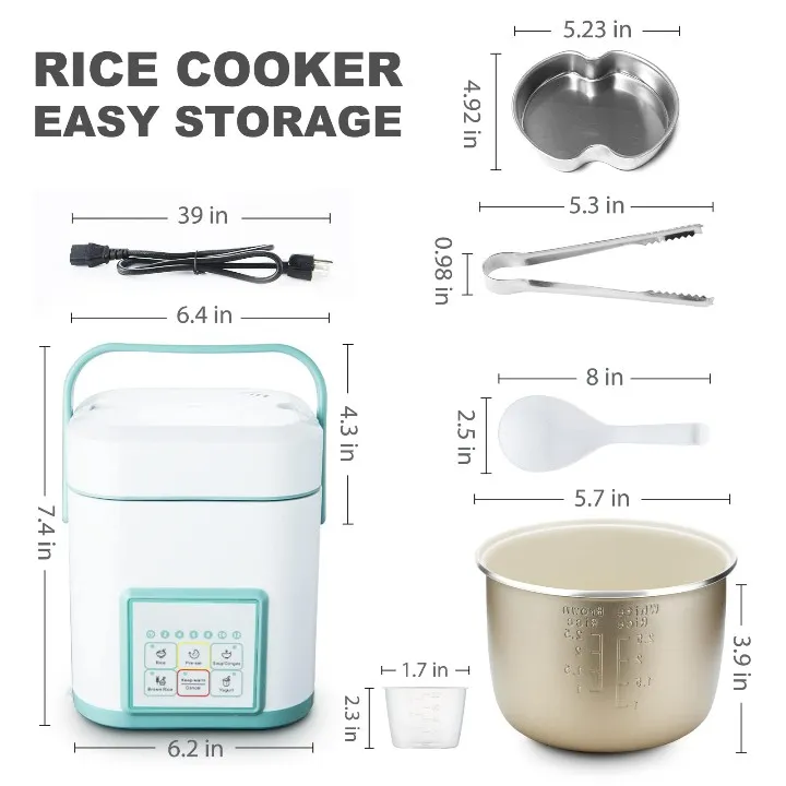 Wholesale Custom ODM Mini 2.5 Cups Portable Travel Ceramic Rice Cooker