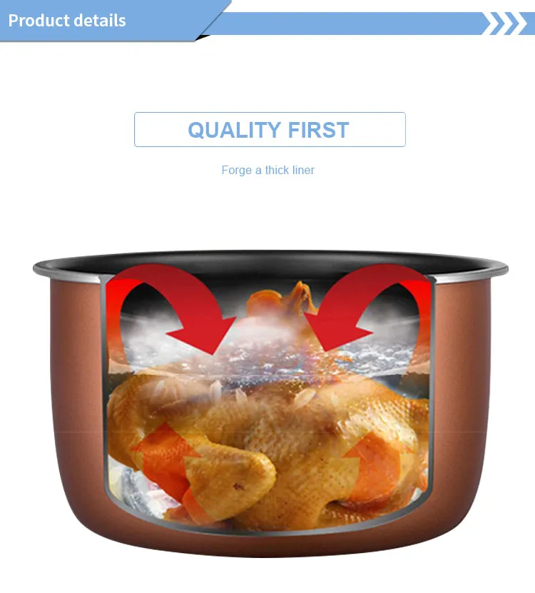 6 Liter Electric Rice Cooker 9 In1 Rice Cooker Pressure Cooker Pot