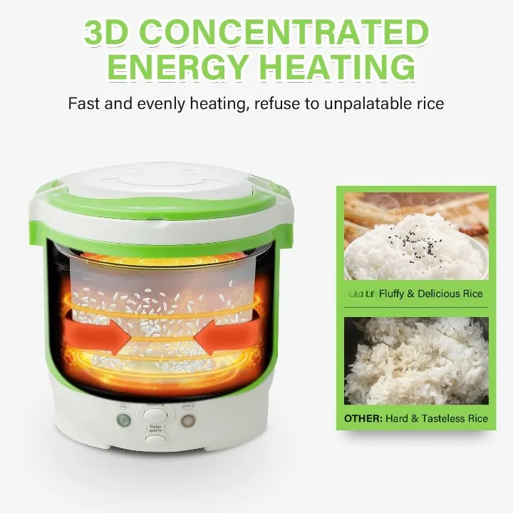 Wholesale Customized Logo Mini Travel 1L Auto Keep Warm White Rice Cooker