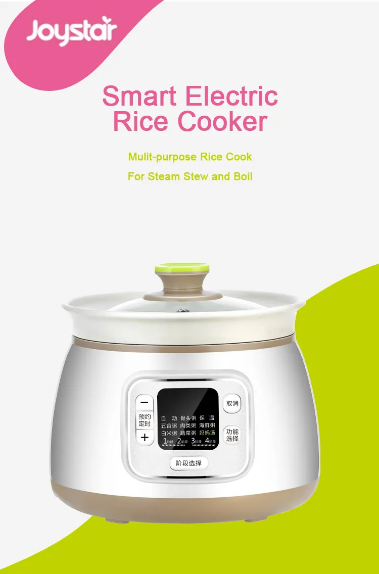 Factory Hot Sale Electric Baby Food Maker Infant Slow Cooker for Nutrient Soup Porridge