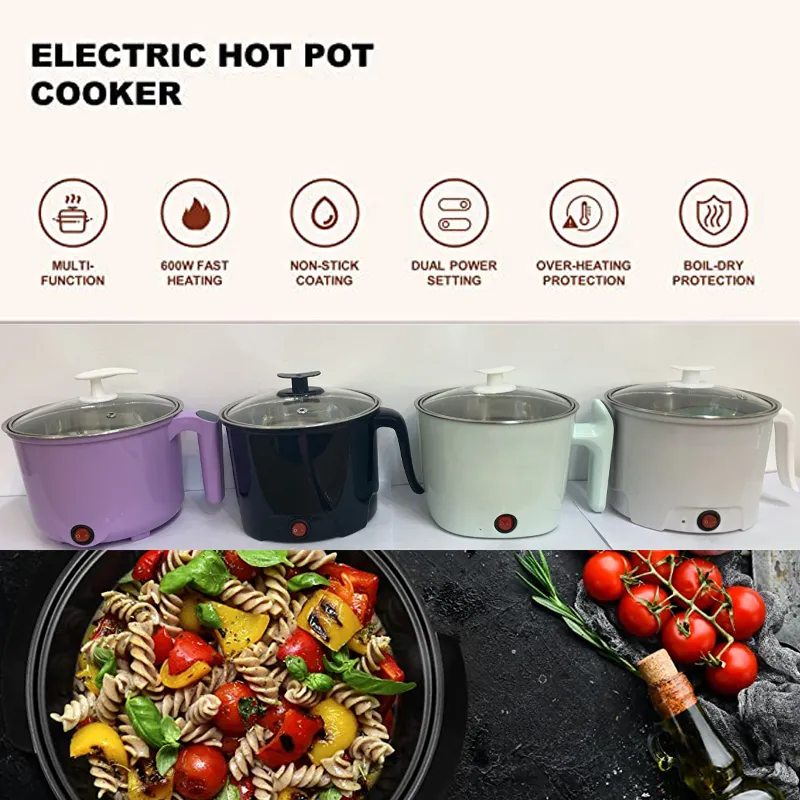 Non Stick Electric Mini Hot Potnon Stick Electric Mini Hot Potnon Stick Electric Mini Hot Pot Cooker