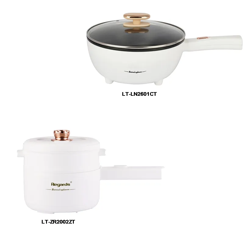 Manufacturer Direct Selling Multifunctional Electric Cooker with Steamer Pot Egg Soup Noodle Cooker