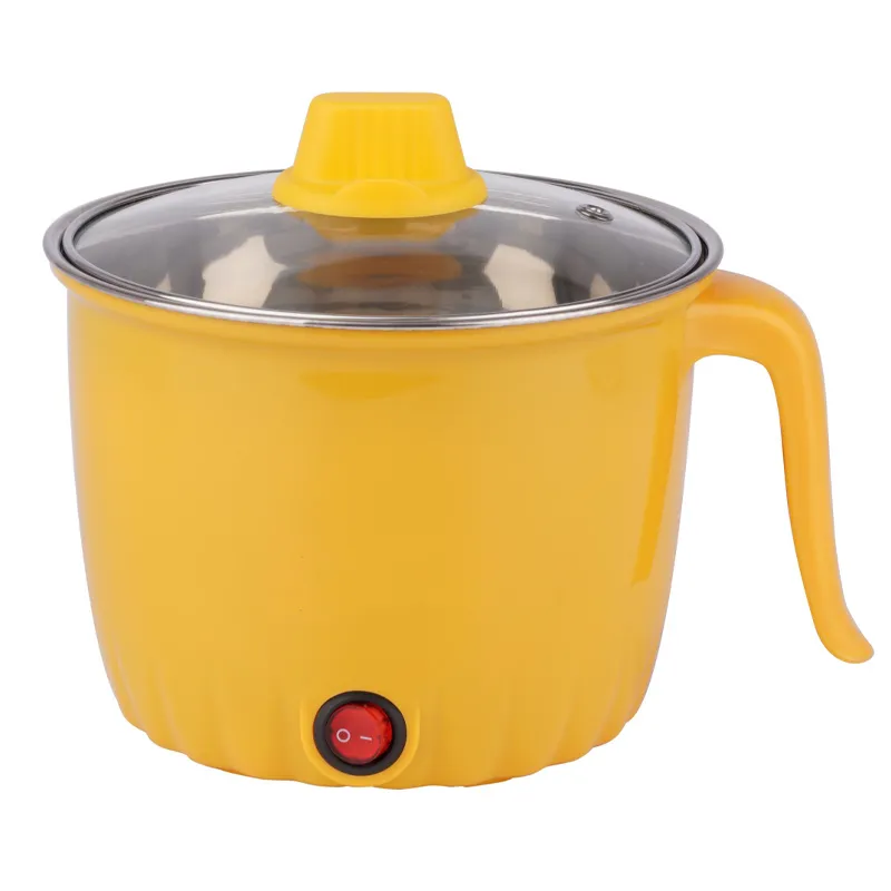 Kitchen Cooking 1 Speed Hand Hot Pot Portable Frying Pan Small Home Kitchen Food Processor Cooker for Rice and Vegetable