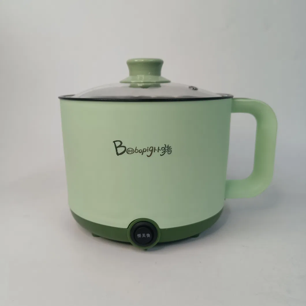 Pink Mini Non-Stick Hot Pot Students Dormitory Cooking Cooker