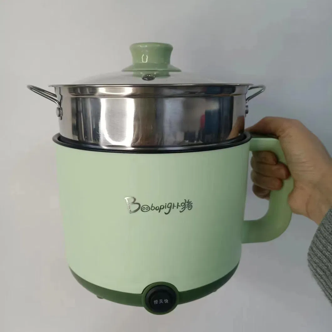 Pink Mini Non-Stick Hot Pot Students Dormitory Cooking Cooker