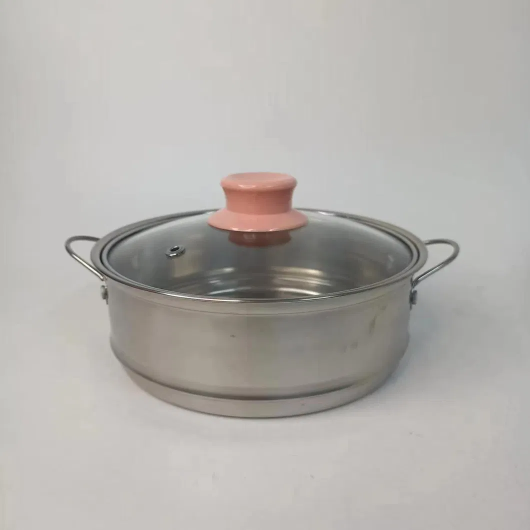 Pink Mini Non-Stick Hot Pot Students Dormitory Cooking Cooker