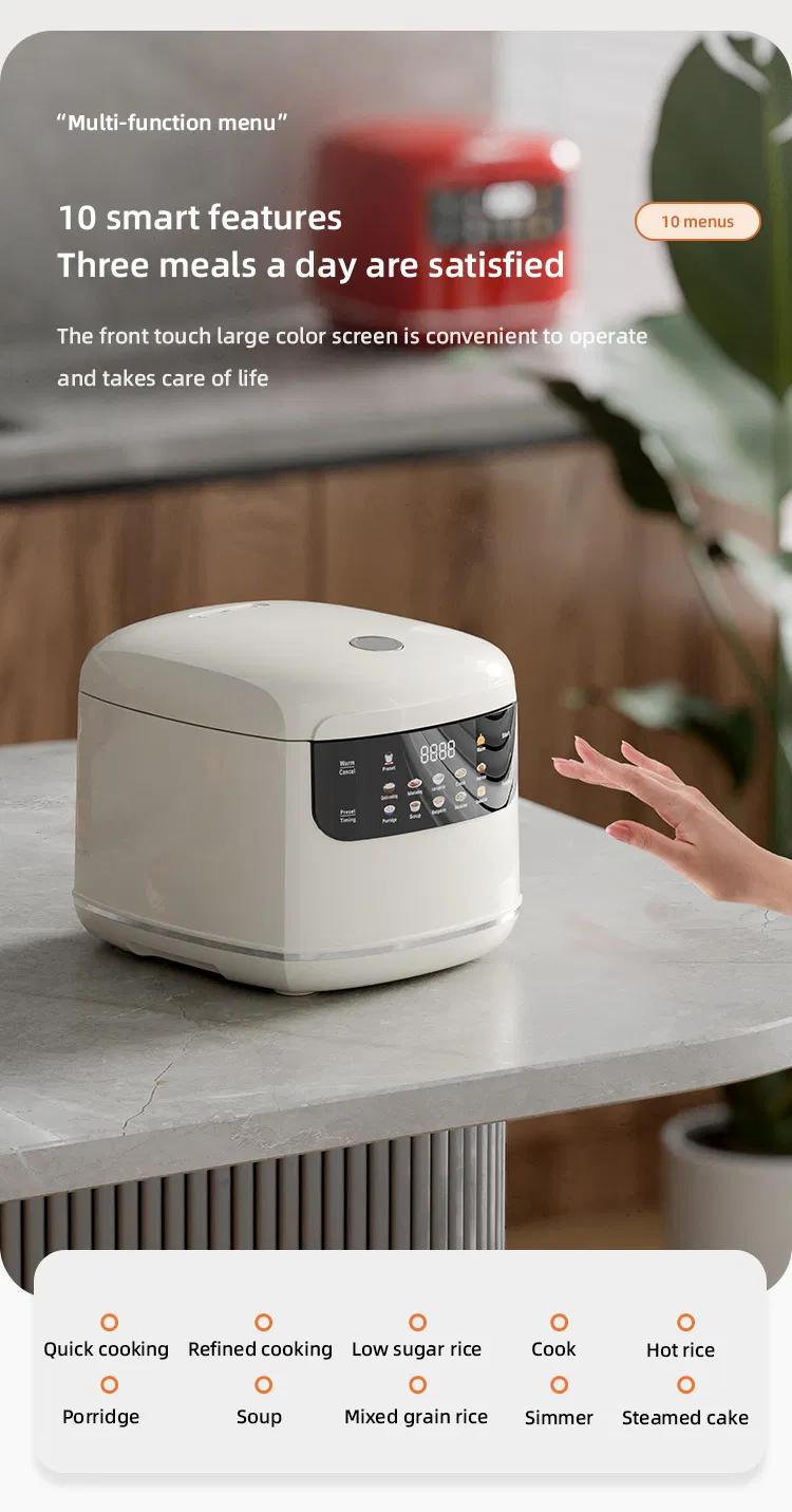 2L Smart Rice Cooker for 2-Person Multi Functional Electric Cooker