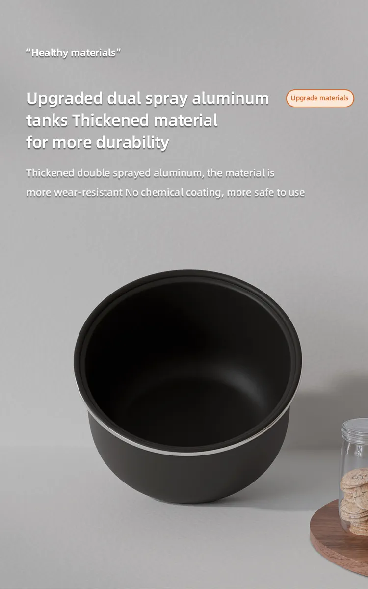 2L Touch Control Non-Stick Pot Reservation Smart Mini Rice Cooker with Steamer