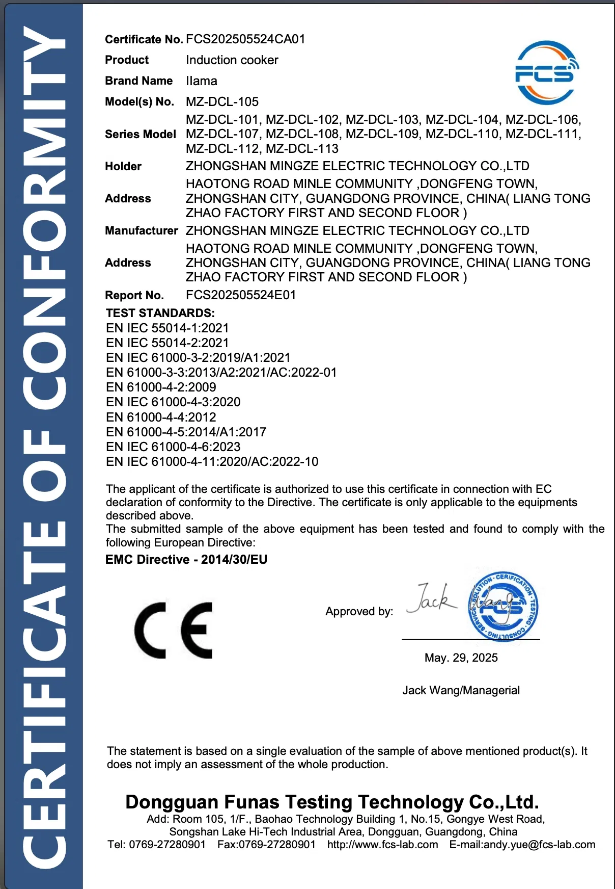 Goldk 0.6-2.2 Liter Home Appliance Straight Type Rice Cooker Gk-RC-010