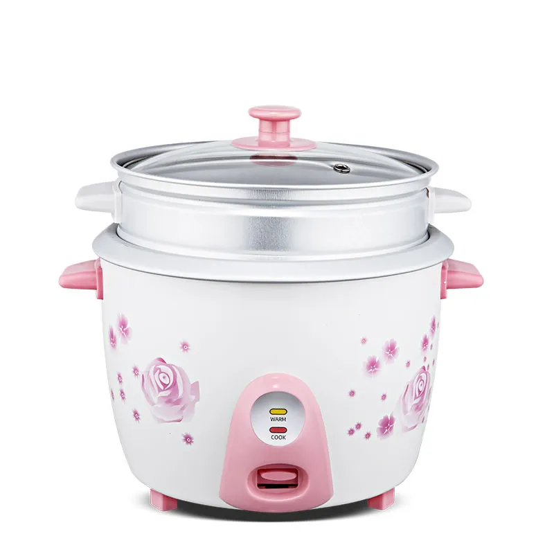 Simple Style Flower Printed Aluminum Inner Pot Kitchen Drum Rice Cooker
