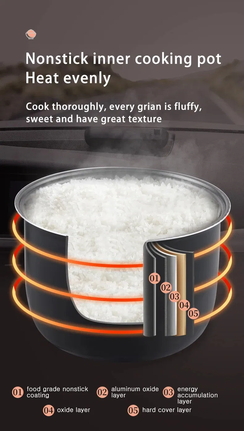 China Wholesale Mini Portable Outdoor Travel Car Electric Rice Cooker