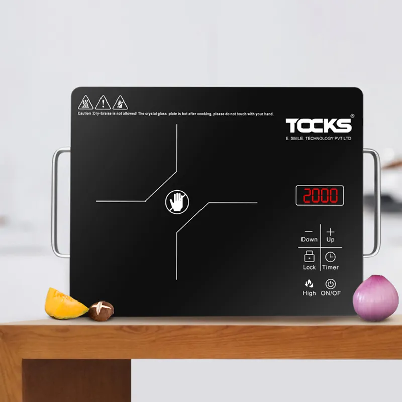 2000W Premium infrared radiant cooktop induction stove for stir-fry pan cooking and BBQ CC-031