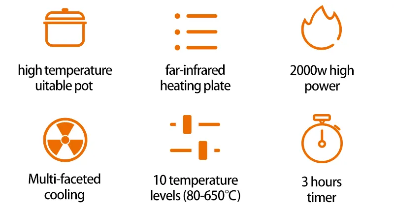 Mzd Infrared Cooker for Cooking High Power Infrared Cooktop