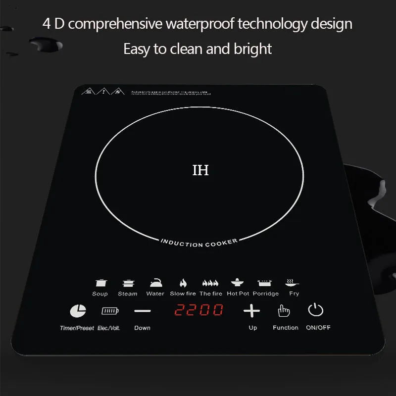 Multifuntion Household Electric Induction Cooker 220V 2000W
