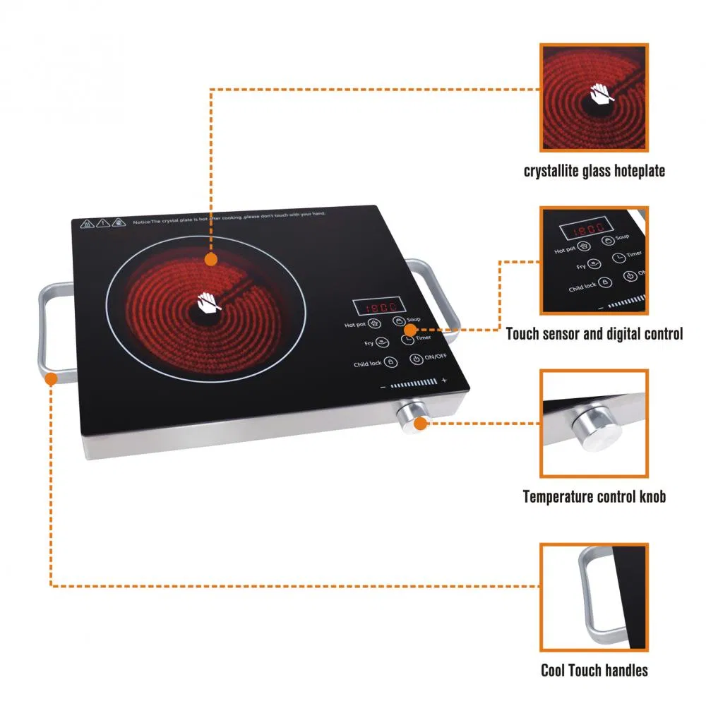 Smart Touch Infrared Ceramic Cooker for Effortless Cooking