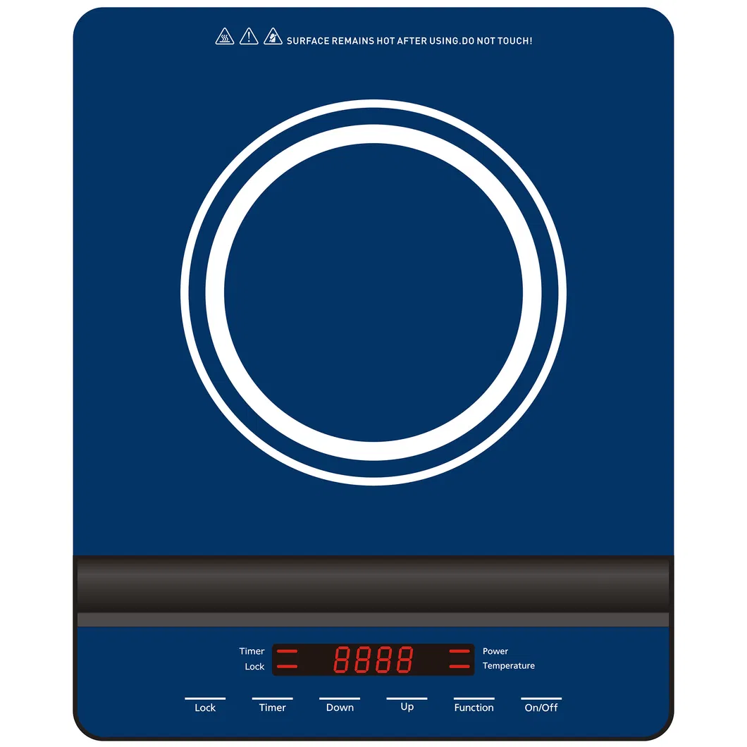 Super Slim Induction Hob/Cooktop/Cooker with Arch-Shape and Simple Functions Design