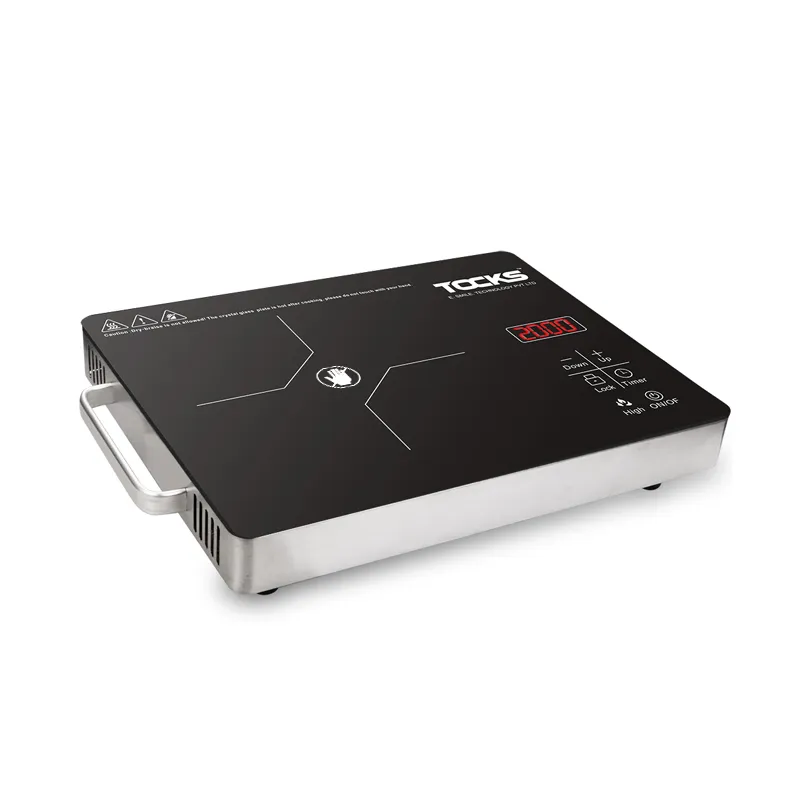 Black crystal glass induction stove cooker touch control CC-031