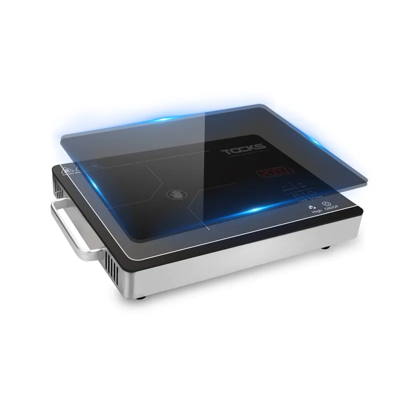 Black crystal glass induction stove cooker touch control CC-031