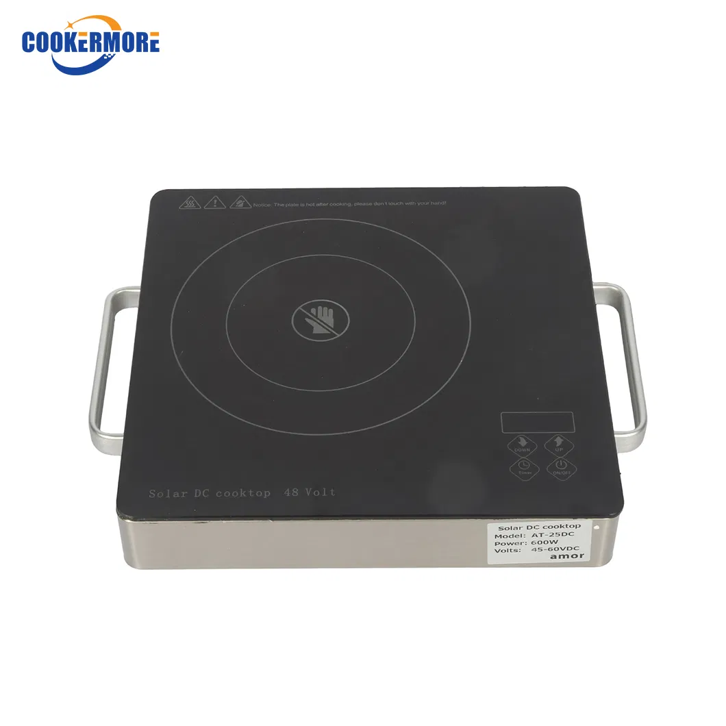 Home Hotle Restairant Potable Durable 48volt 600W Solar DC Cooktop Induction Cooker