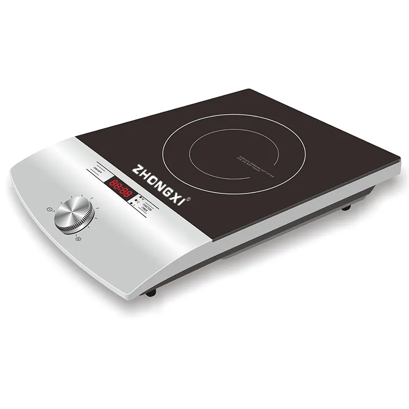 Induction Cooker Appliances Single Burner Electric Stoves Household Black Ceramic Glass