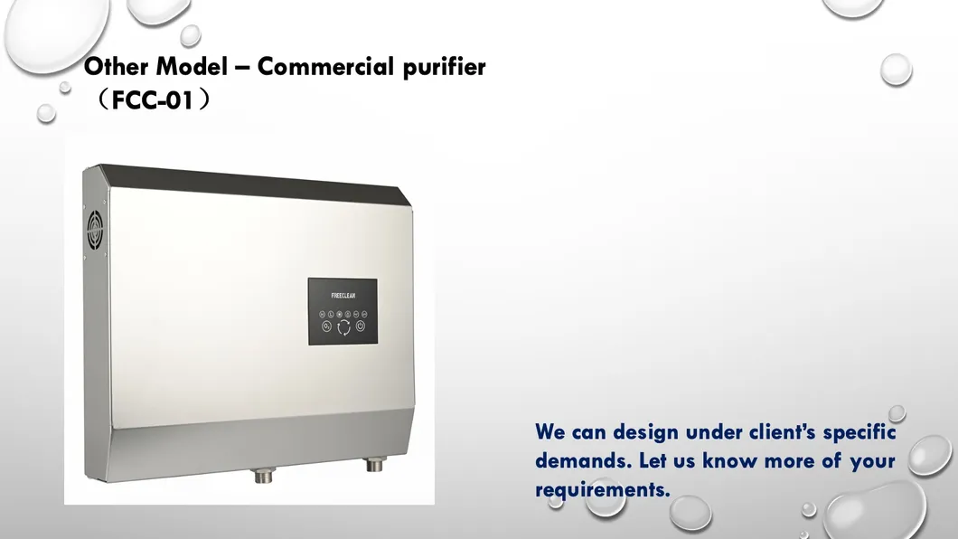 High-Efficiency Ozone Water Filtration Purifier for Home Use