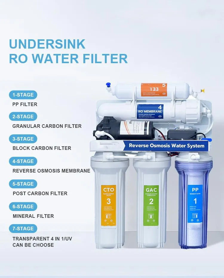 Reserve Osmosis Membrane Home Using Machine Water Filtration System for Home