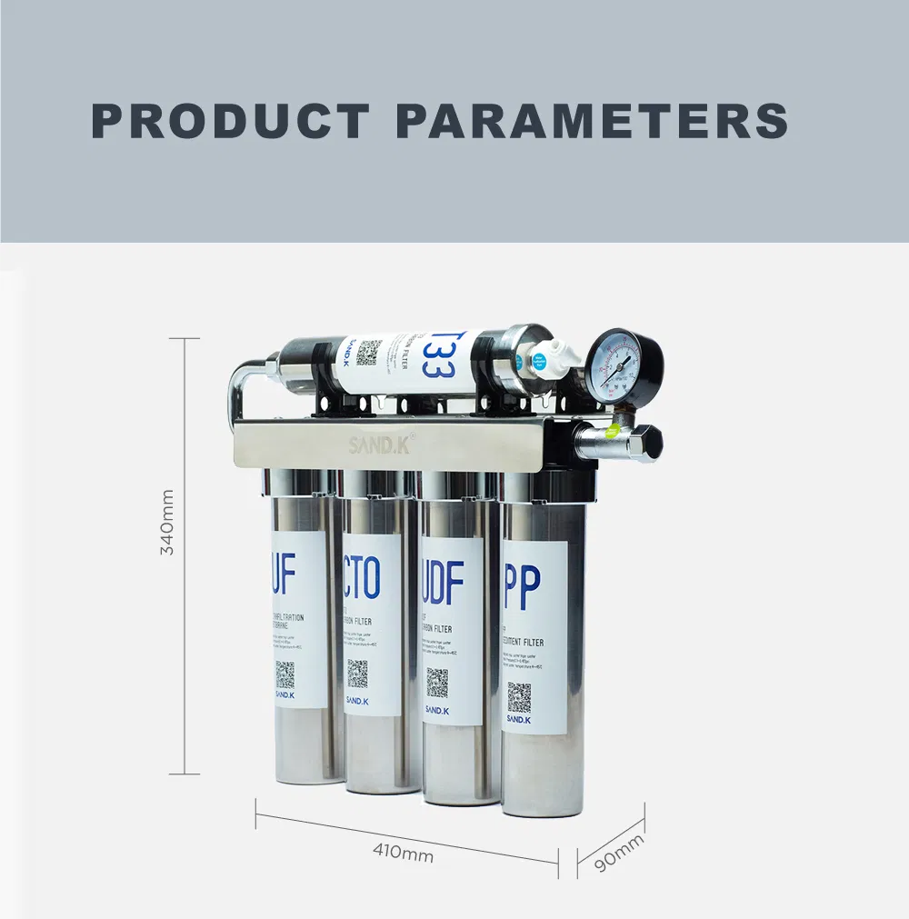 Household Pre-Filtration Domestic UV Lamp Water Purifier for Home Use