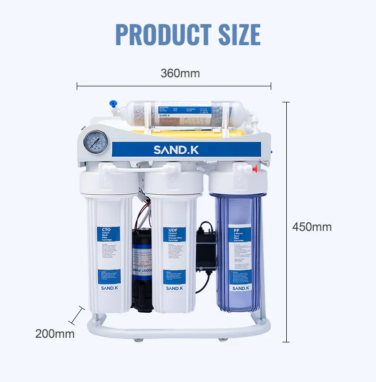 Household 5 Stages 7 Stages Kitchen New RO Water Purifier Home RO Machine Water Filtration System 75gpd 100gpd
