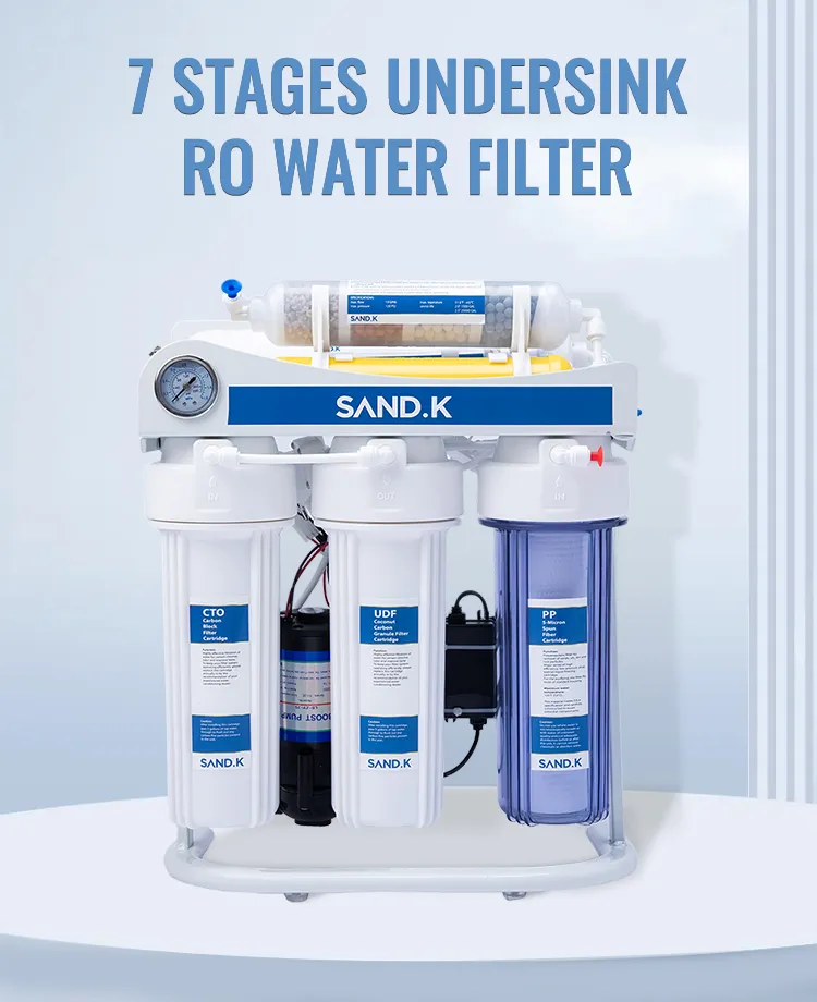 Household 5 Stages 7 Stages Kitchen New RO Water Purifier Home RO Machine Water Filtration System 75gpd 100gpd