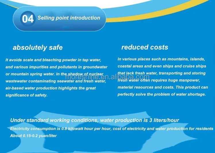 Home Air to Water Dispenser with Multi-Stage Filtration & Mineralization