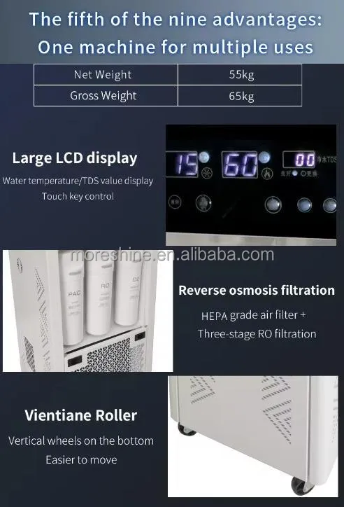 Home Air to Water Dispenser with Multi-Stage Filtration & Mineralization