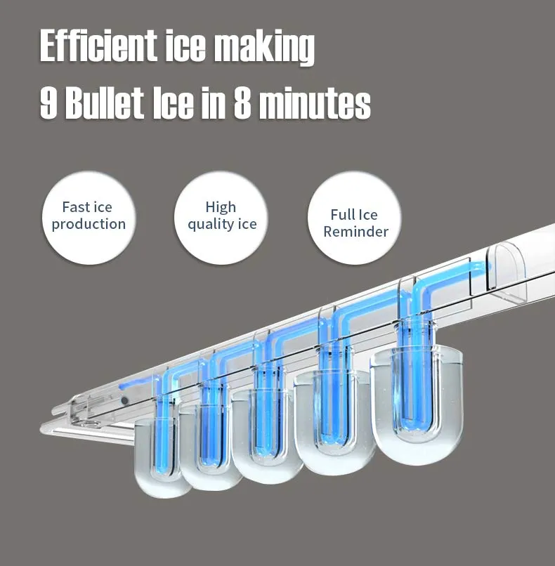 Water Filtration Home System Desktop Cold Hot Water Dispenser 3 in 1 Water Ice Machine