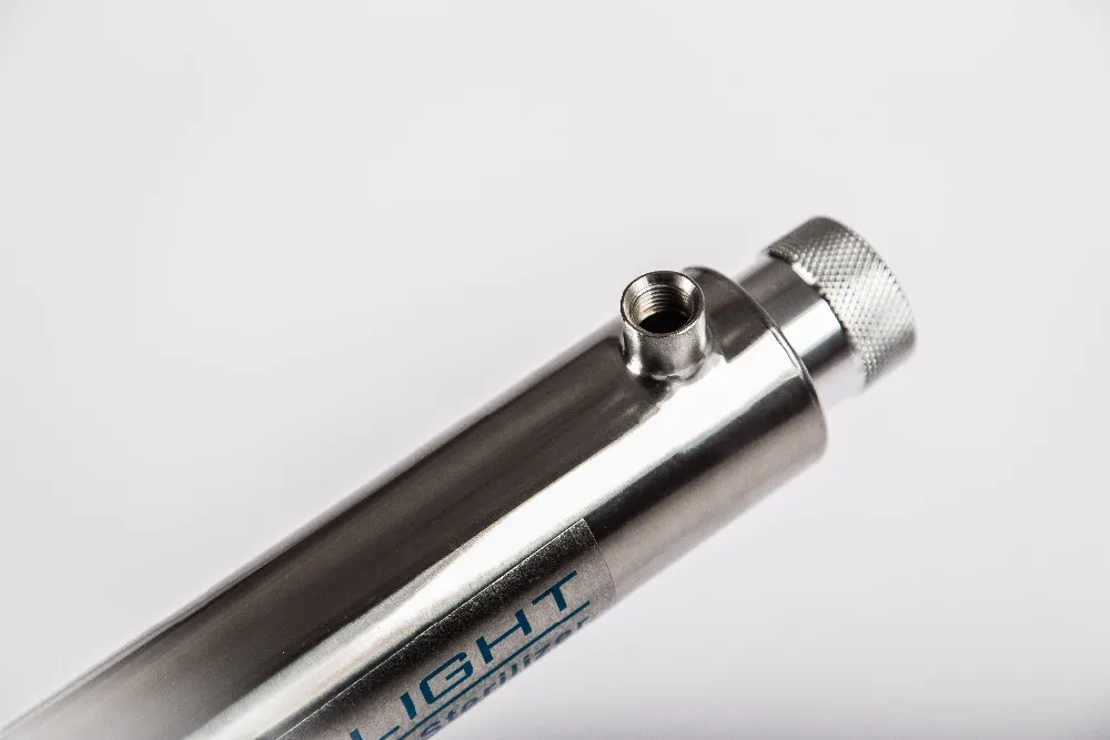 Polished UV Filter 304ss 10W 1/4''bsp Female 0.5gpm Filtration System 254nm Ozone-Free Drinking Water Filter for Home