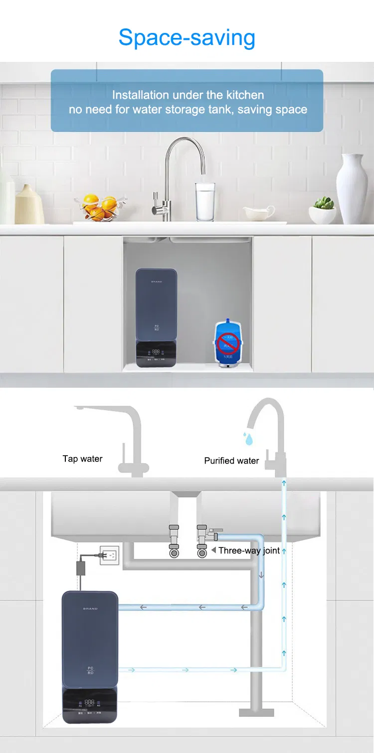 Conbl High-Performance 5-Stage RO Water Filtration Purifier for Home Use