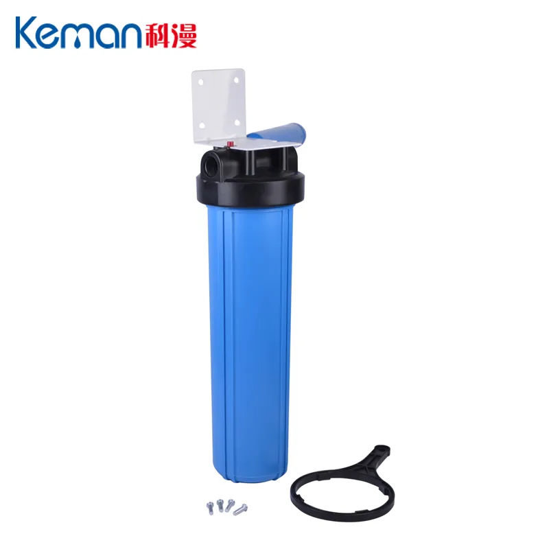 20" Blue Jumbo Filter Housing Water Filtration System for Home Use with Cartridge