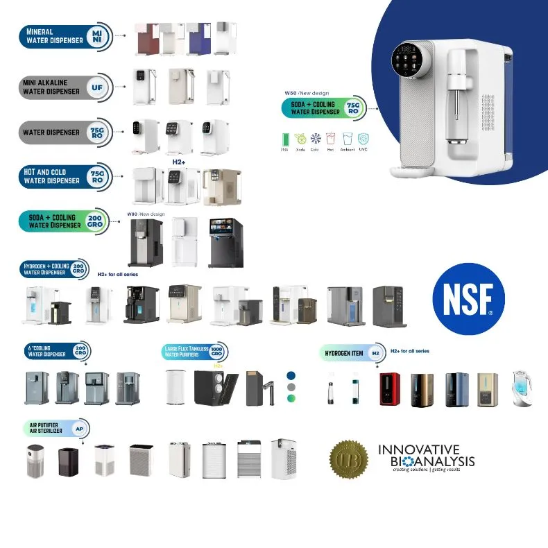Hydrogen 3 Stage Filtration Home Reverse Osmosis Purifier Drinking Water Dispenser with UVC Hydrogen Water Purifier