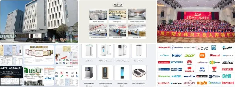 Hydrogen 3 Stage Filtration Home Reverse Osmosis Purifier Drinking Water Dispenser with UVC Hydrogen Water Purifier