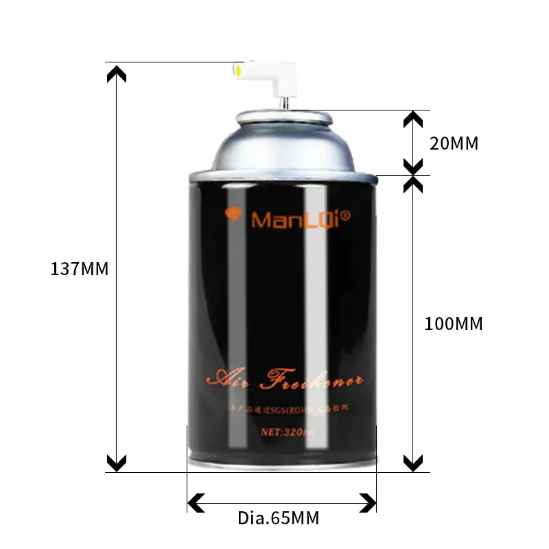 Hotel Bar Toilet Air Freshener Dispenser Automatic Spraying 300ml Air Freshener